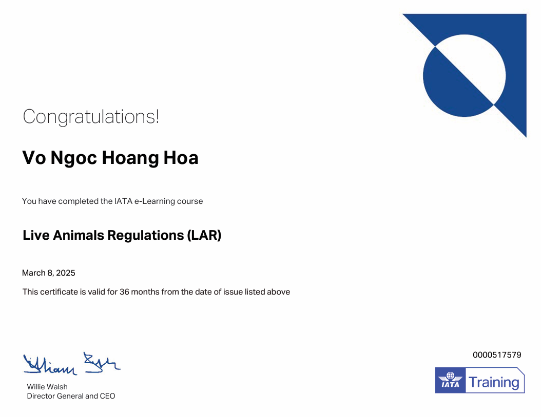 LAR-Certificate